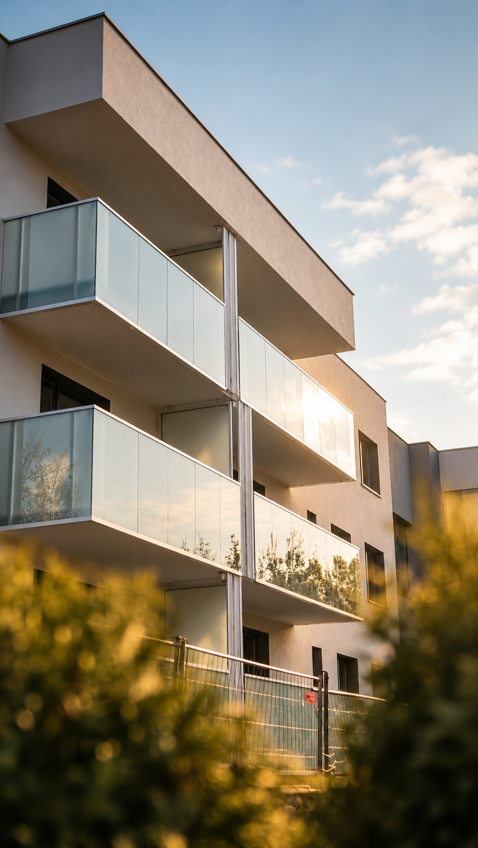 Balustrady aluminiowo-szklane - realizacja OLIGOTECH